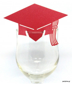 Αποφοίτηση Κόκκινη για Ποτήρι