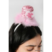 Ροζ μίνι καπέλο
